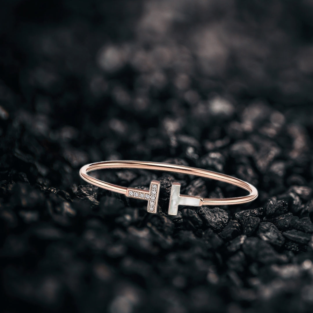 T-Bar Dual Charm Bracelet