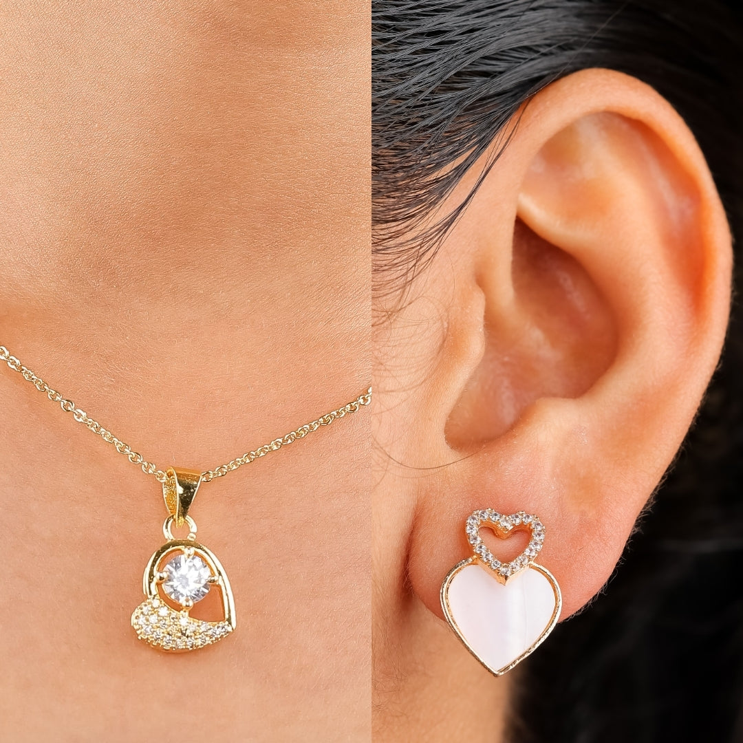 Amara Heart Glow Jewelry Set
