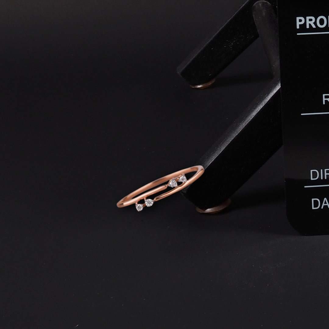 Triple Sparkle Cuff Ring