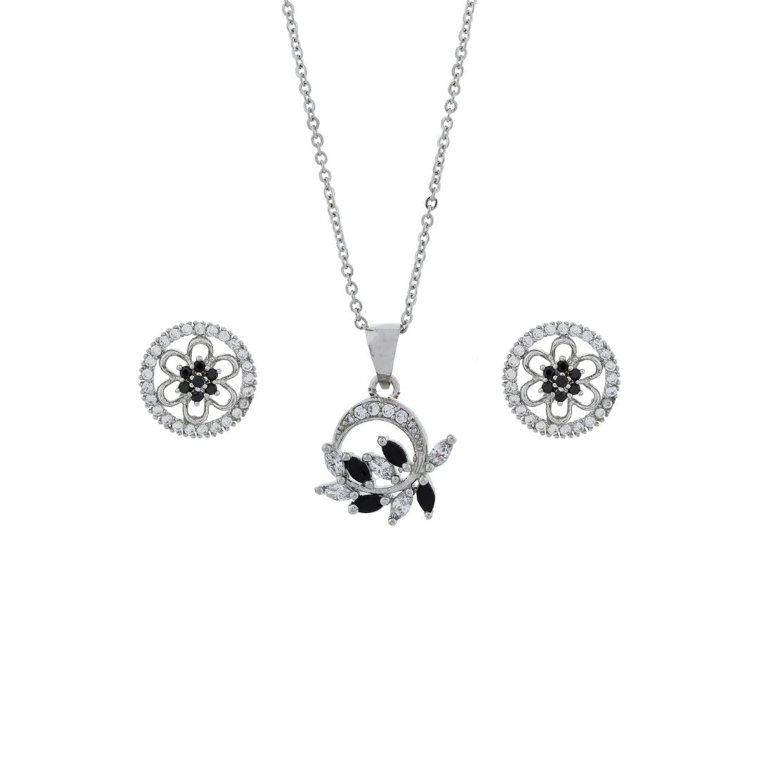Noir Bloom Serenity Jewelry Set