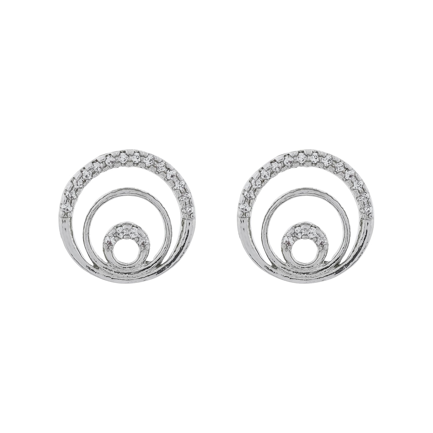 Triple Circle Diamond Studs