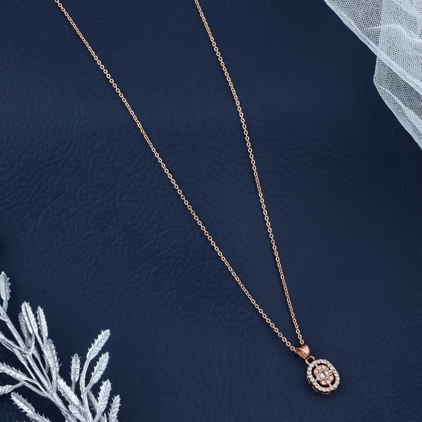 Rose Radiance Vintage Pendant Necklace