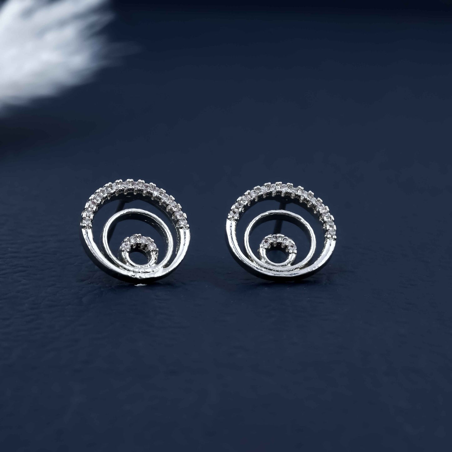 Triple Circle Diamond Studs