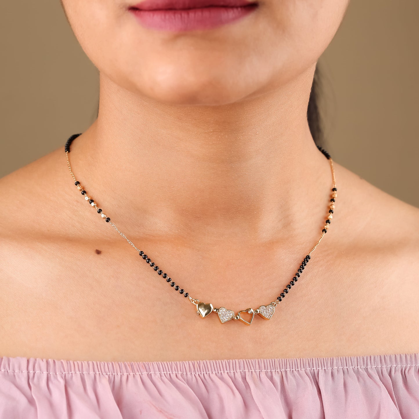 Heart Harmony Gold Mangalsutra