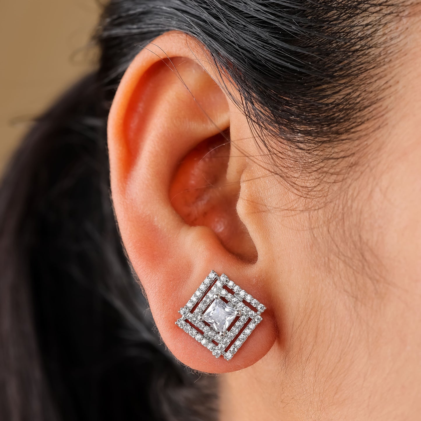 Geometric Stud Earrings