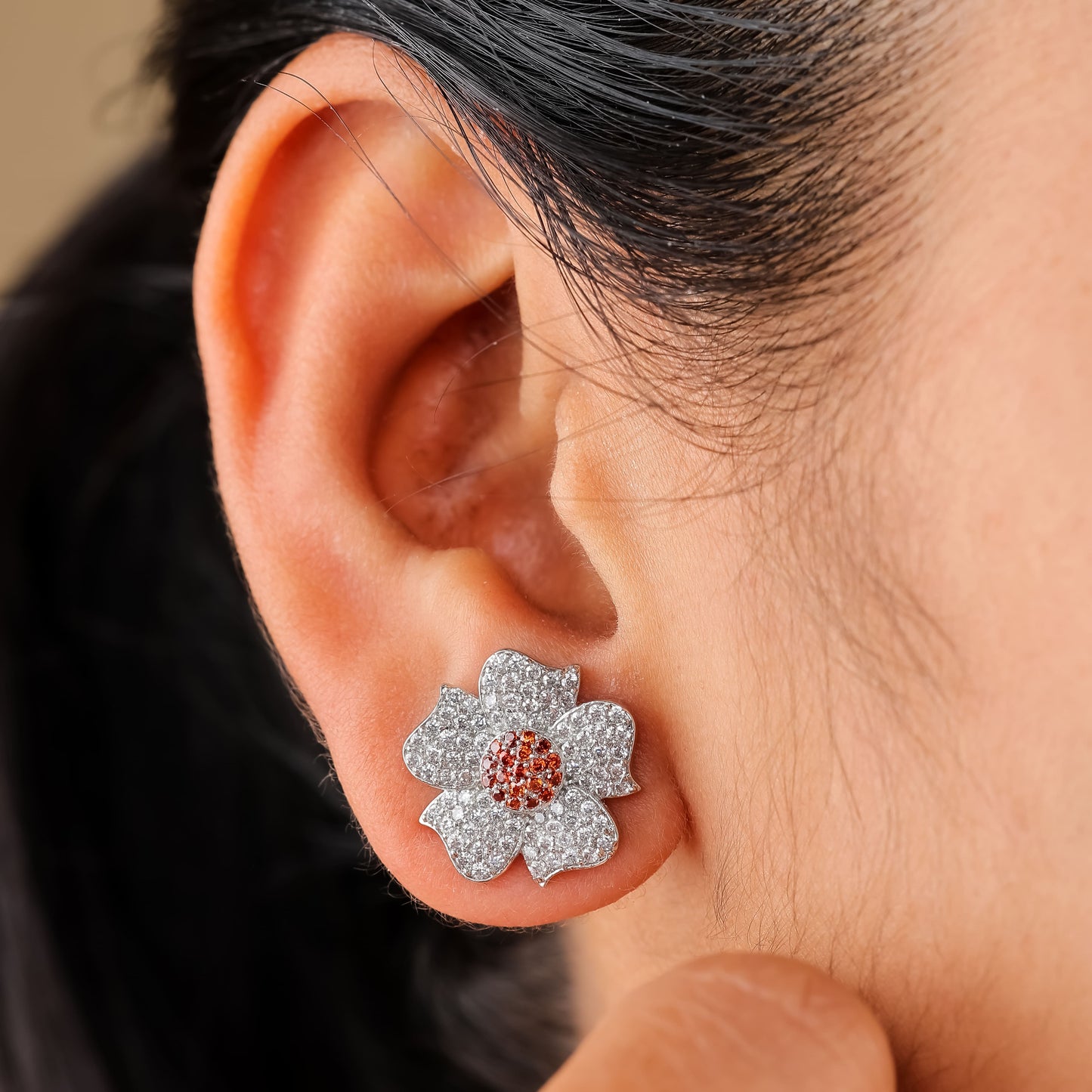 Floral Stud Earrings