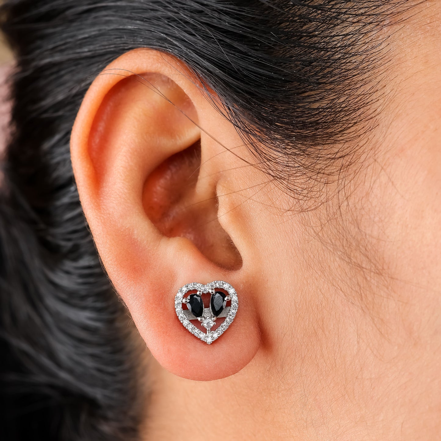 Heart Stud Earrings