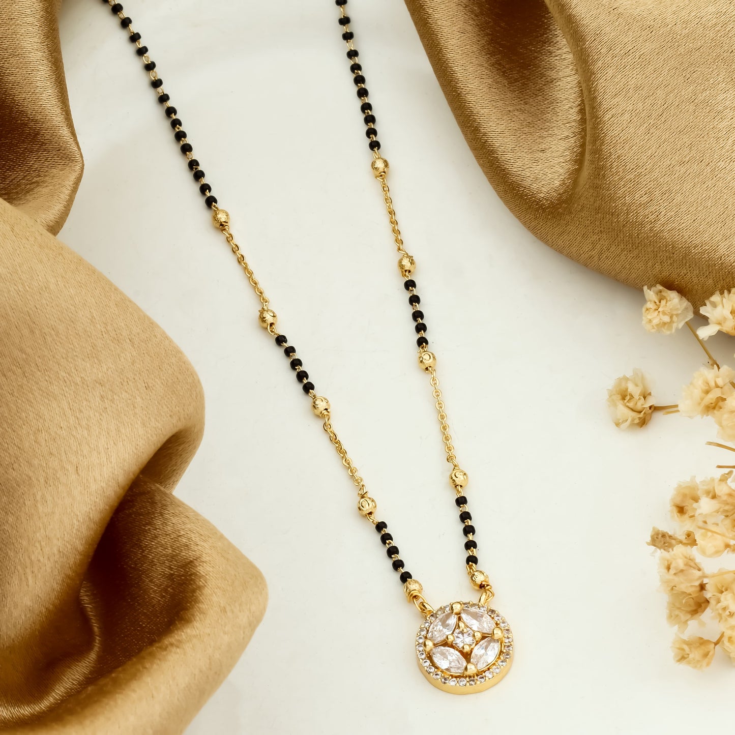 Eternal Grace Round Pendant Mangalsutra