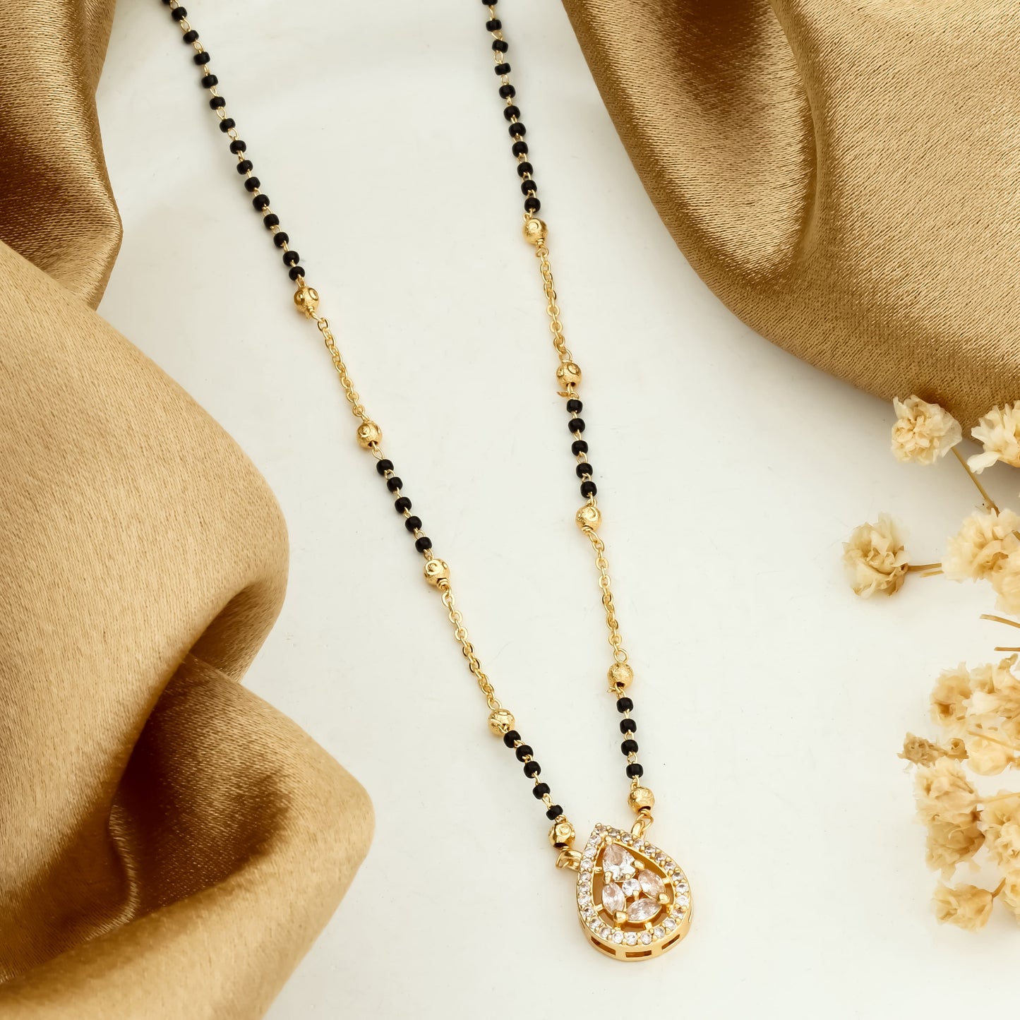 Royal Teardrop Gold Mangalsutra
