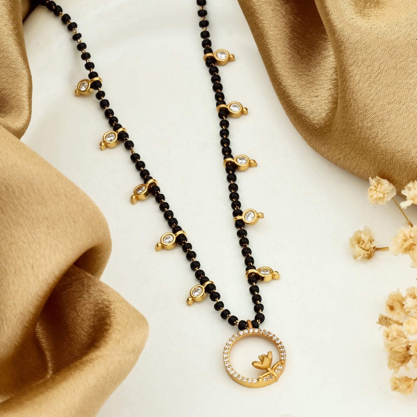 Lotus Grace Dual-Strand Mangalsutra