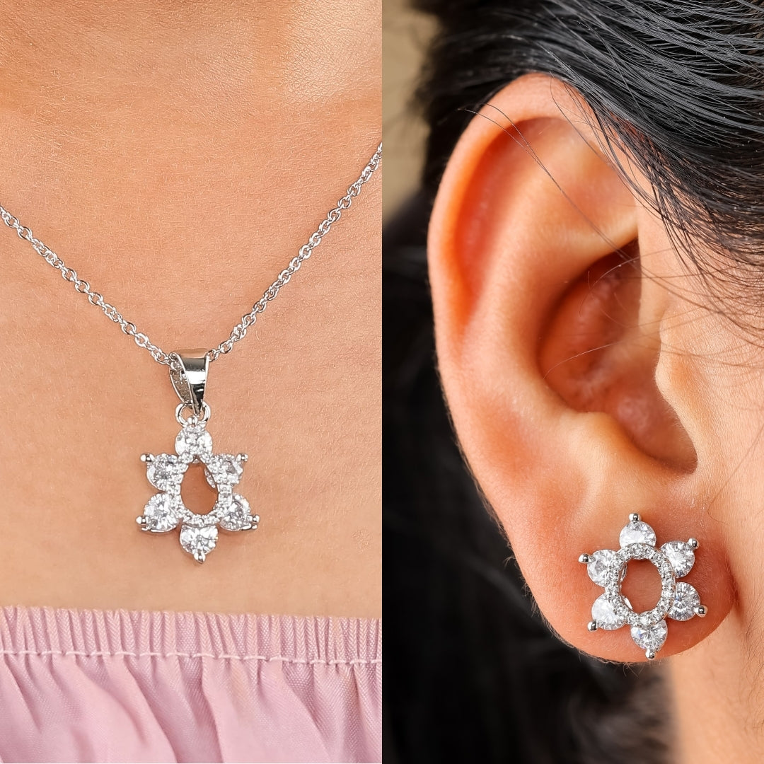 Aurora Petal Brilliance Jewelry Set