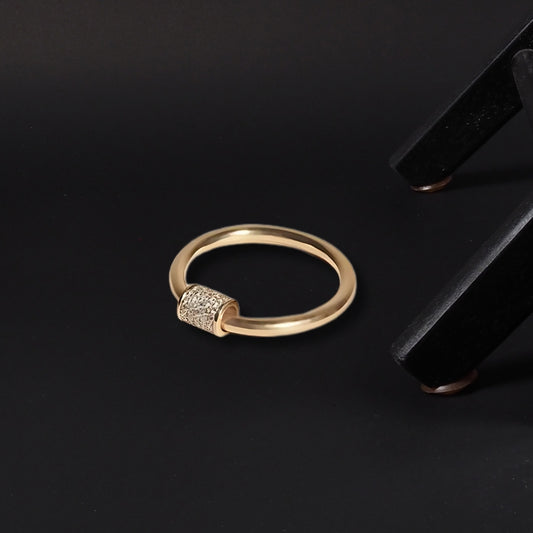 Golden Accent Minimalist Ring