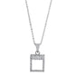 Aria Square Charm Pendant Necklace