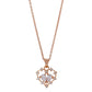 Blossom Heart Rose Pendant Necklace