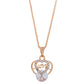 Eternal Love Rose Gold Pendant Necklace