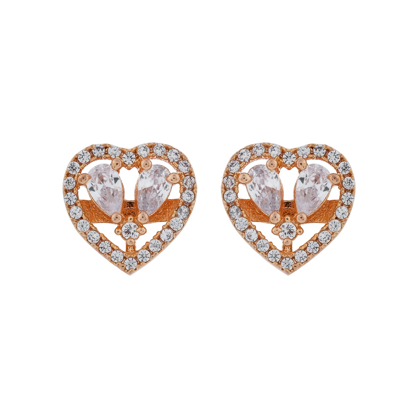Royal Heart Glow Studs