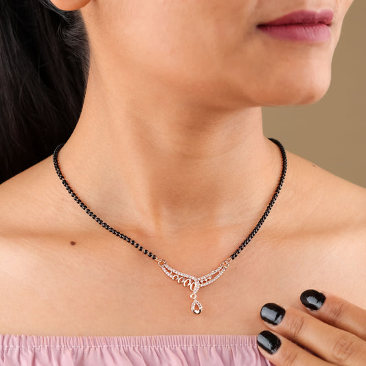 Celestial Drop Rose Gold Mangalsutra