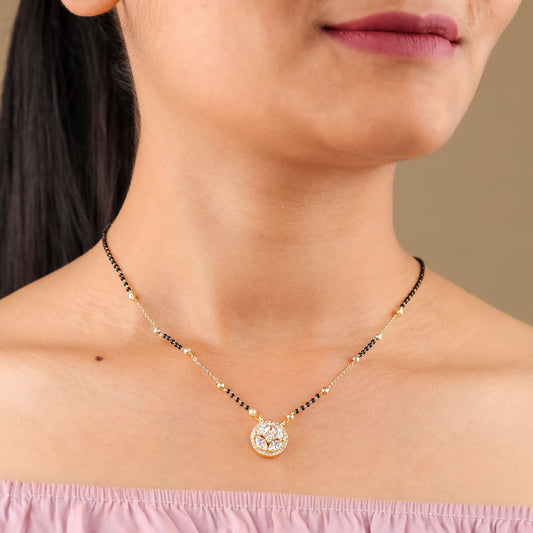 Eternal Grace Round Pendant Mangalsutra