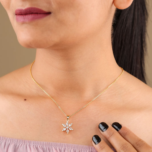Elara Blossom Pendant Necklace